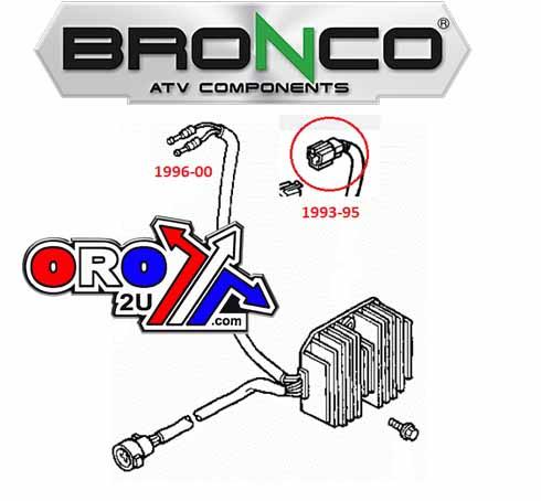 Bronco Regulator Honda 31600-hc5-970, ATV TRX300 31600-hm5-630 TRX300 1988-92 TRX300 Fourtrax 1993-00 TRX300 Fourtrax 4x4 1988-92 TRX300FW, Aha6021, at-01225, KL20-8742