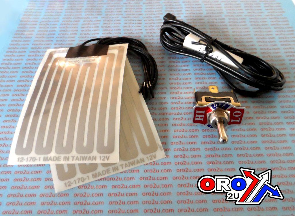 Bronco Grips Heaters Set Universal, 3amp 12v Heated Grip Warmer