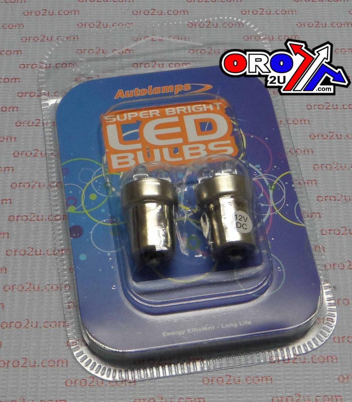 Auto Lamp Electrical Led Light Bulb 12v White BA15S 5-leds LED207WT 1157 (pack of 2)