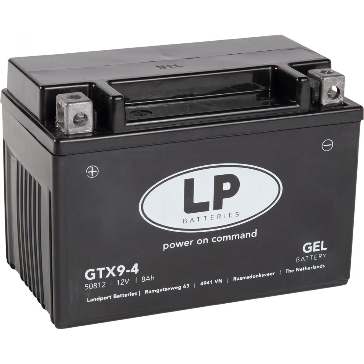 Landport Batteries Battery Gtx9-4 (gtx9-bs) 12v 8ah. Gel, Landport 50812, Mg Ltx9-4, Mg Gtx9-bs, Ytx9-bs