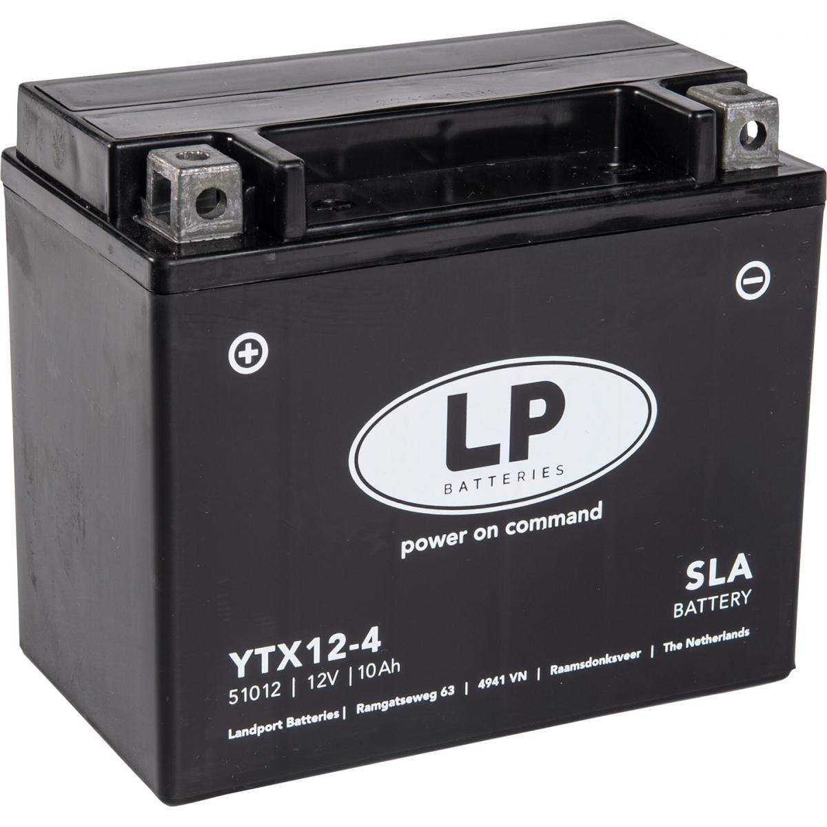 Landport Batteries Battery LTX12-4 (sla 12-10) Sealed 51099, (same As YTX12-bs) 12v 10ah., Mb Sla 12-10, Ms LTX12-4