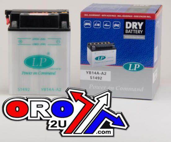 Landport Batteries Battery YB14A-a2 12v 14ah Dry, Landport 51492 Mb YB14A-a2