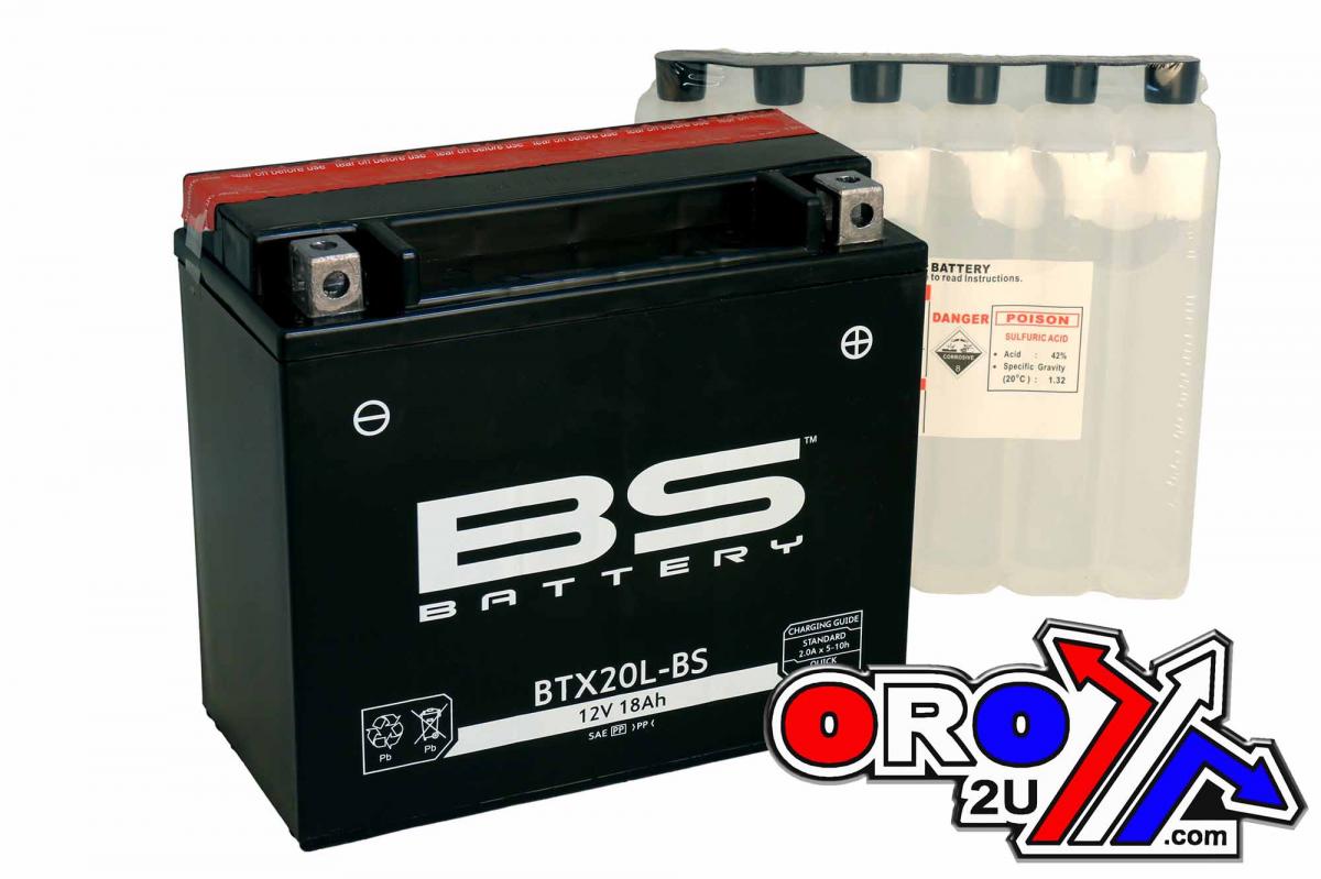BS Batteries Battery YTX20L-bs 12v M.free, Bs Maintenance Free BTX20L-bs, 300610 Bs-BTX20L-bs