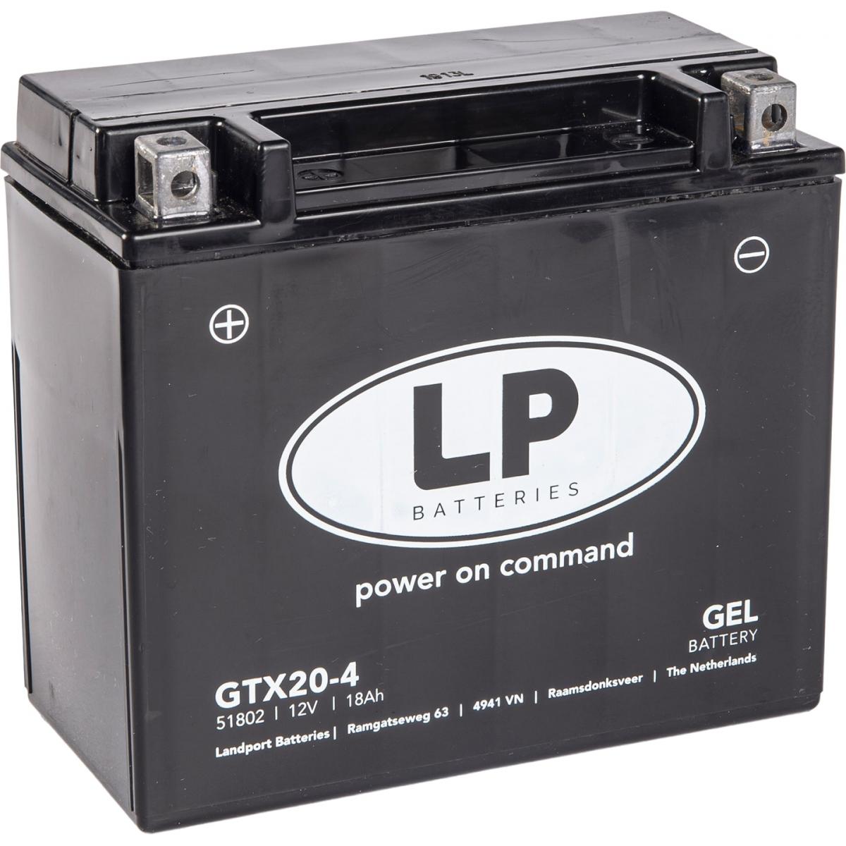 Landport Batteries Battery LTX20-4 12v 18ah Gel, Landport 52013, Mg LTX20-4, Mg GTX20-4