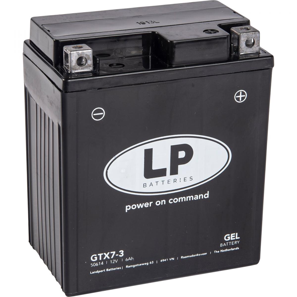 Landport Batteries Battery Ltx7-3 (gtx7l-bs) 12v Gel, Landport 50614, Mg Ltx7-3, Mg Gtx7l-bs, Ytx7l-bs