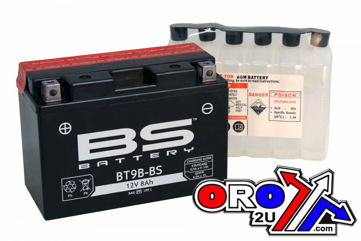 BS Batteries Battery Yt9b-bs 12v 8ah M.free, Bs Maintenance Free Bt9b-bs, 300627, Bs-bt9b-bs