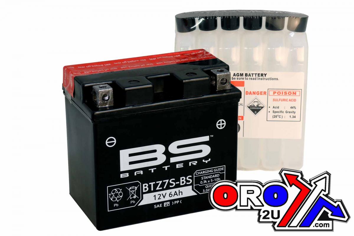 BS Batteries Battery Ytz7s-bs 12v Ma.free, Bs Maintenance Free Btz7s-bs, 300695, Bs-btz7s-bs