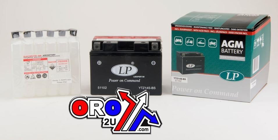Landport Batteries Battery LTZ14S-bs 12v Ma.free, Landport Maintenance Free Agm, 51102, Ma LTZ14S-bs