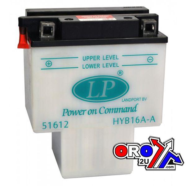 Landport  BATTERY HYB16A-A 12V 16Ah DRY, 51612, ROAD, MC MB HYB16A-A