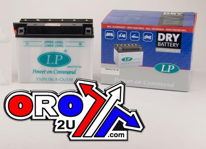Landport Batteries Battery Y50n18lacx/lm 12v 20ah, Y50-n18l-a-cx/lm Landport, Road, MC