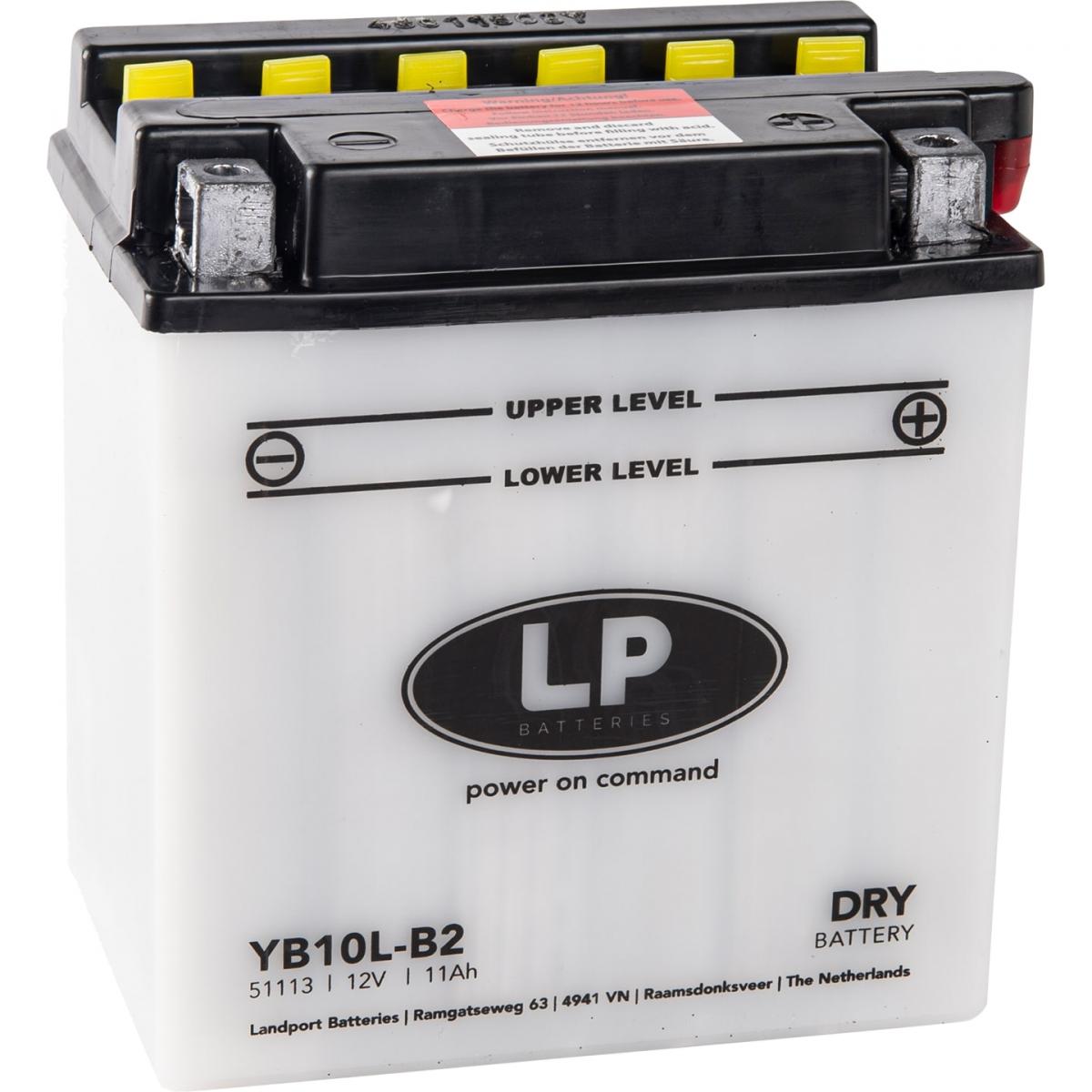 Landport Batteries Battery LB10L-b2 12v 11hh Dry, Landport Mb YB10L-b2, Road, MC