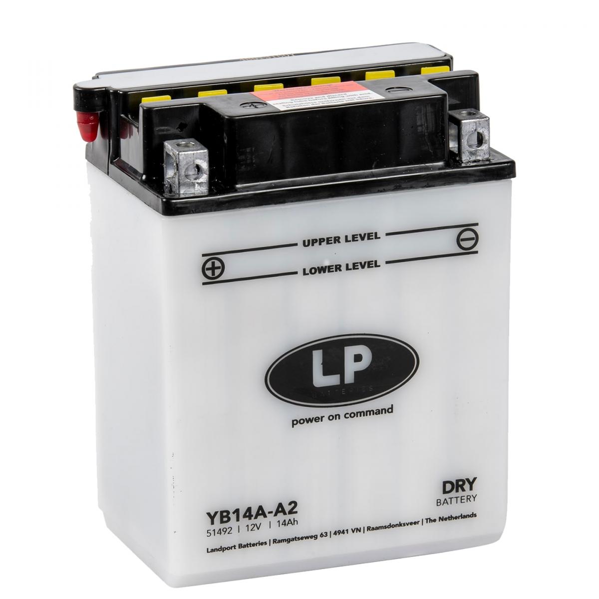Landport Batteries Battery YB14-a2 12v 14ah. Dry, Landport 51412 Mb YB14-a2, No Acid with Battery!!