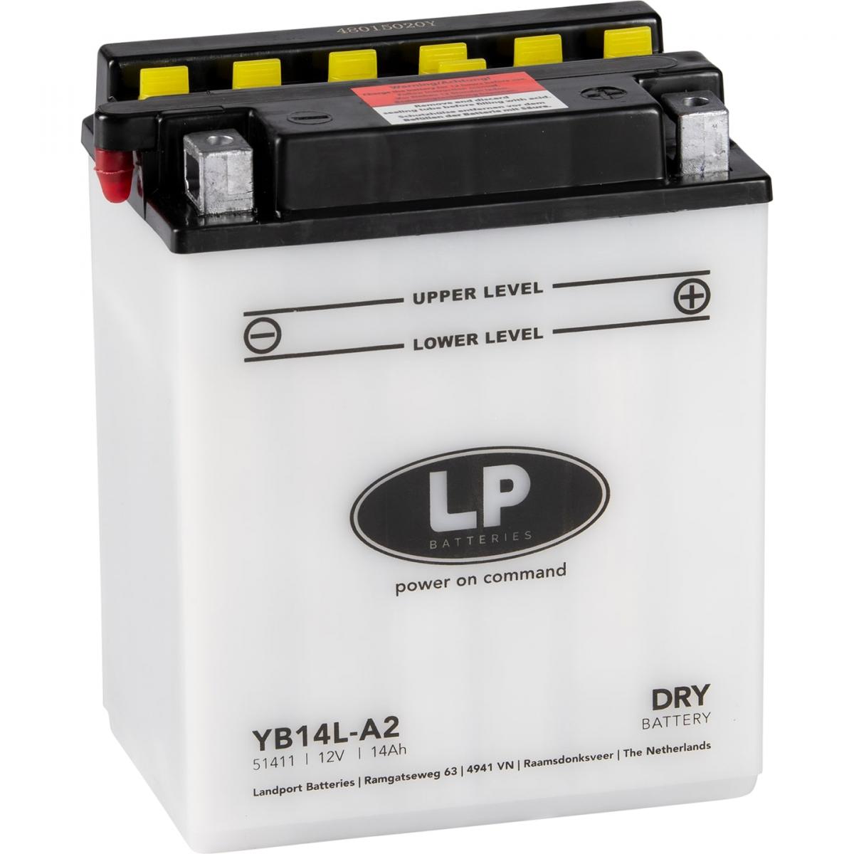 Landport  BATTERY YB14L-A2 12V 14Ah. DRY, 51411, MB YB14L-A2