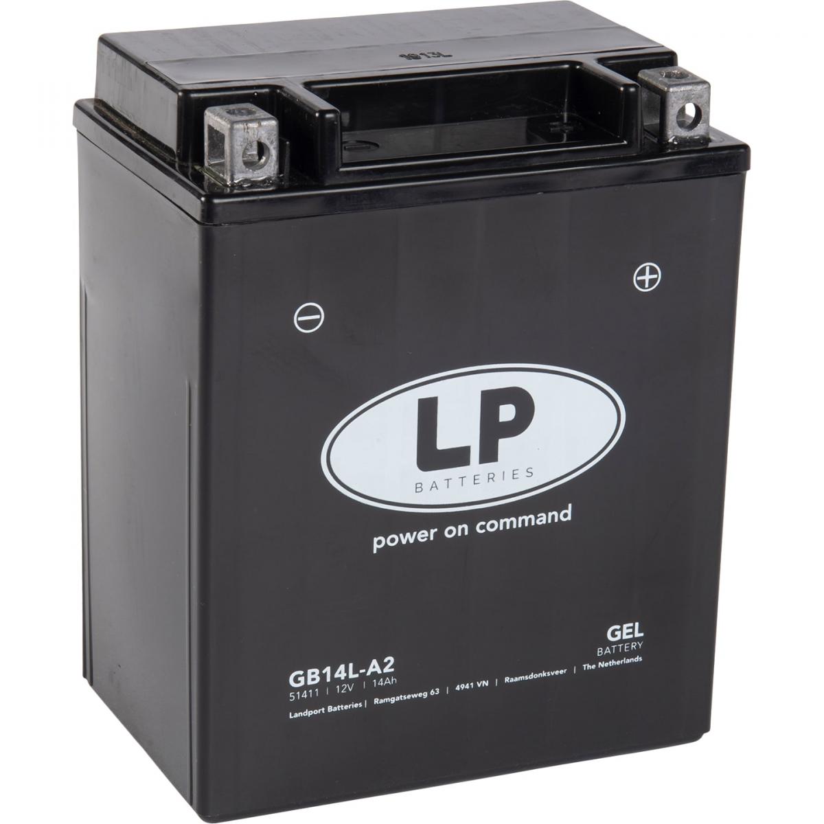 Landport Batteries Battery LB14L-a2 12v 14ah Gel, Landport 51411 [YB14L-a2], Mg LB14L-a2, Mg GB14L-a2, Mg LTX14AH-3