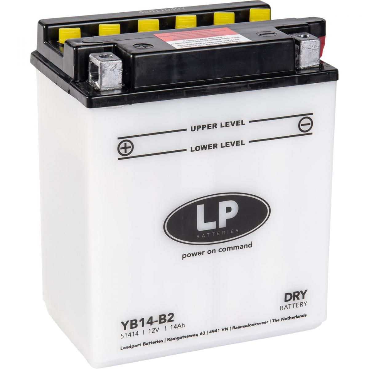 Landport Batteries Battery YB14-b2 12v 14ah. Dry, Landport 51414, Mb YB14-b2