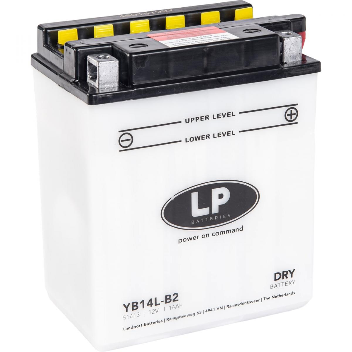 Landport Batteries Battery LB14L-b2 12v 14ah. Dry, Landport 51413, Mb YB14L-b2