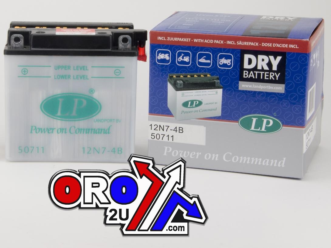 Landport  BATTERY 12N7-4B 12V 7Ah. DRY, 50711 MB 12N7-4B