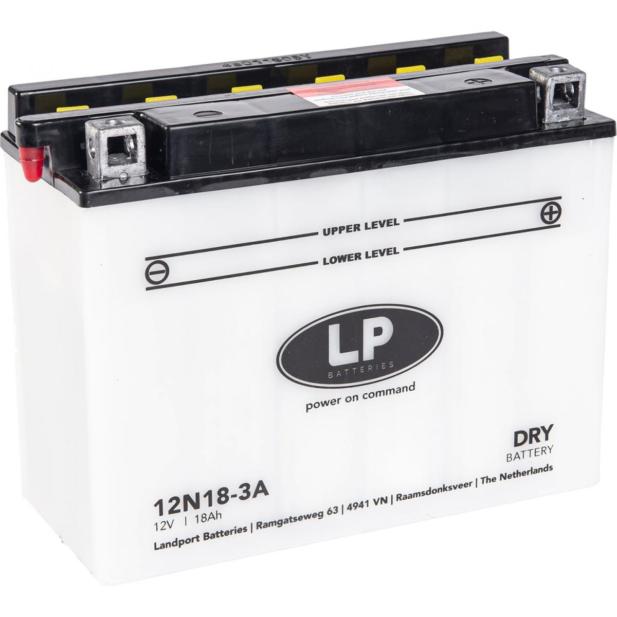 Landport Batteries Battery 12n18-3a 12v 18ah Dry, Mb 12n18-3a