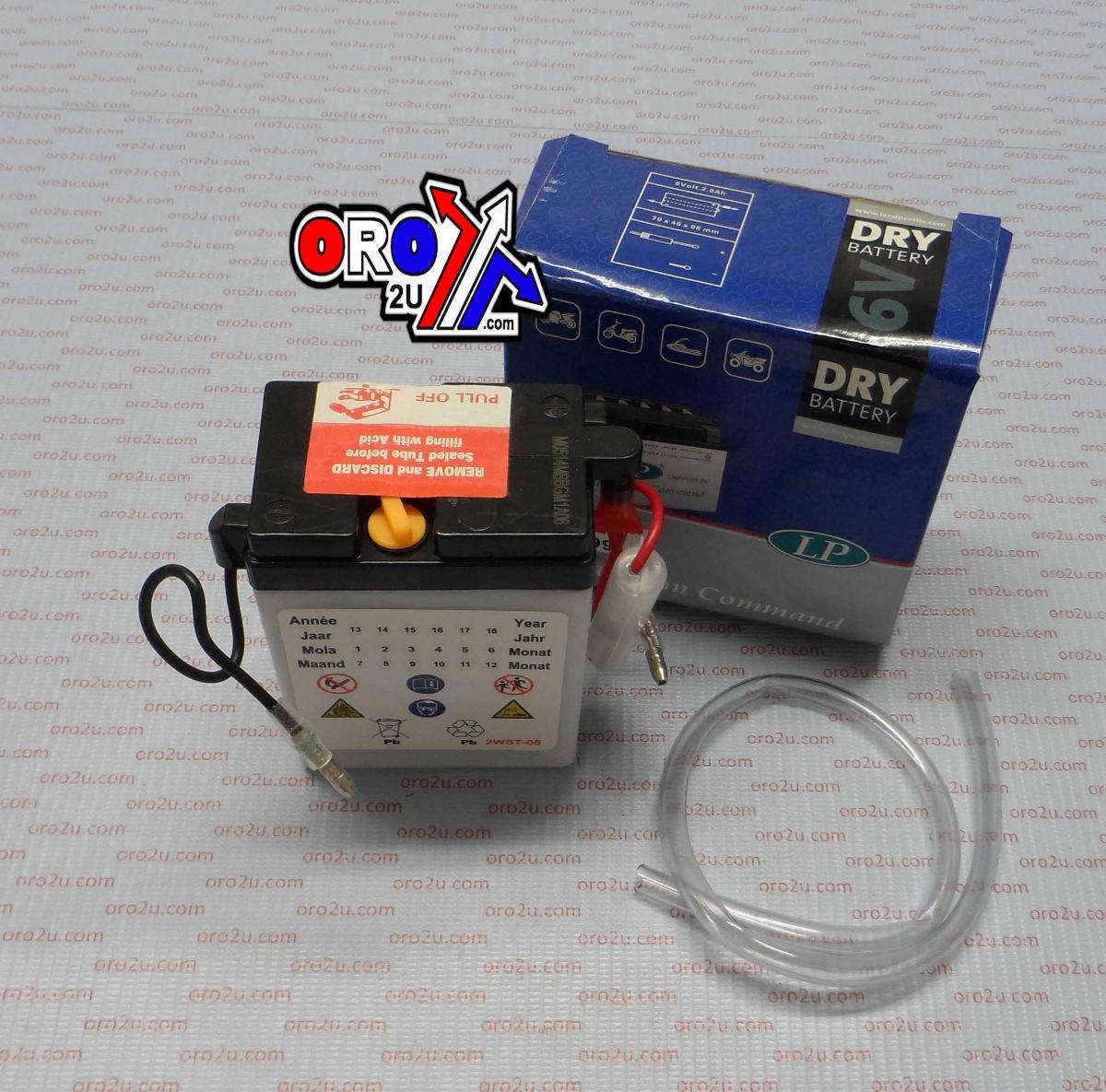 Landport Batteries Battery 6n2-2a6v 2ah. Dry, Landport Mb 6n2-2a, Road, MC