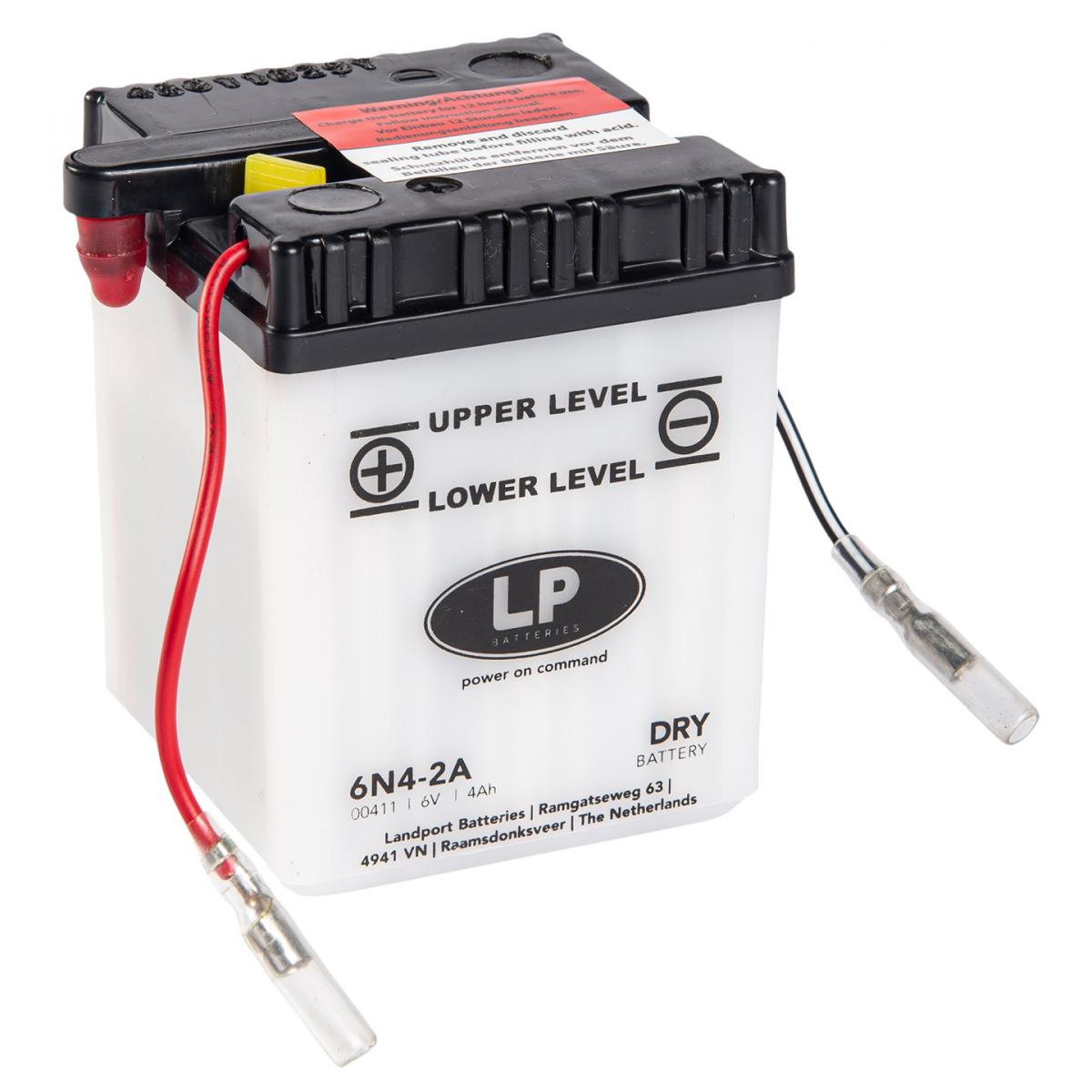 Landport Batteries Battery 6n4-2a 6v 4ah. Dry, Landport 00411, Road, MC Mb 6n4-2a