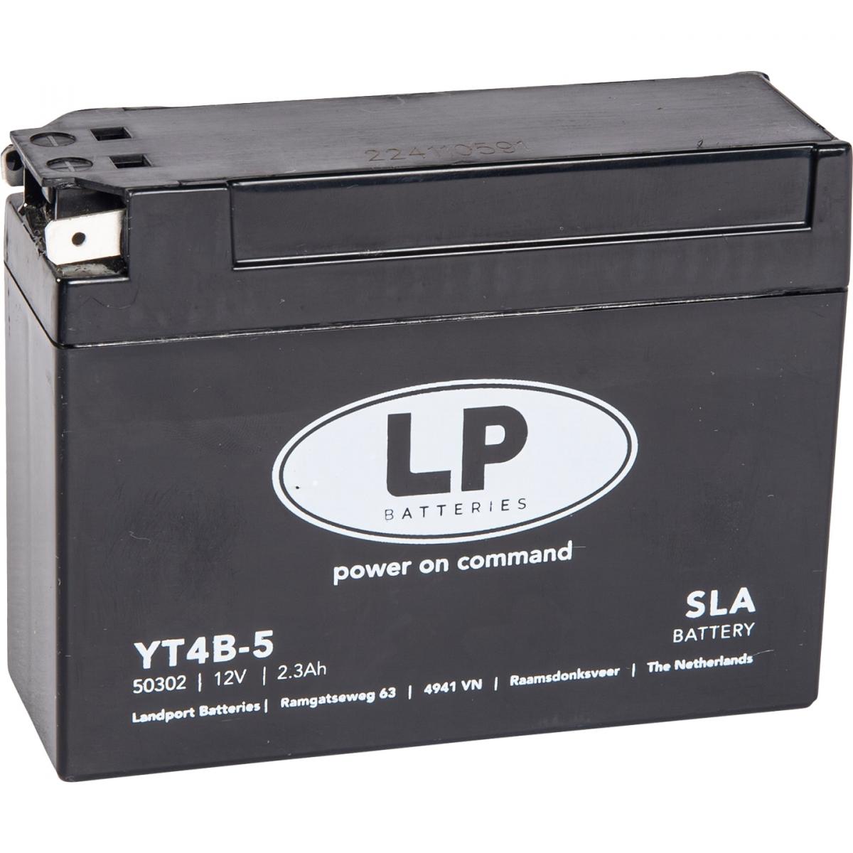 Landport Batteries Battery Lt4b-5 12v 2.3ah Sla, Maintenance Free Sealed, Mb Yt4b-5, Ms Lt4b-5