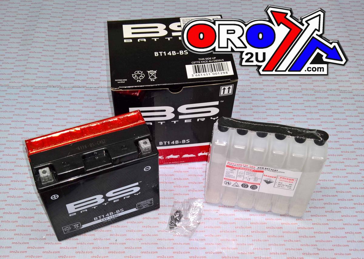 BS Batteries Battery YT14B-bs 12v M.free Bs, Bs Maintenan Free BT14B-bs, 300629, Bs-BT14B-bs