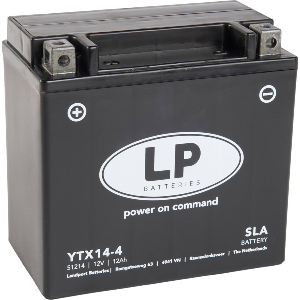 Landport Batteries Battery LTX14-4 Sealed, Landport 12v 12ah, Mb YTX14-4, Ms LTX14-4