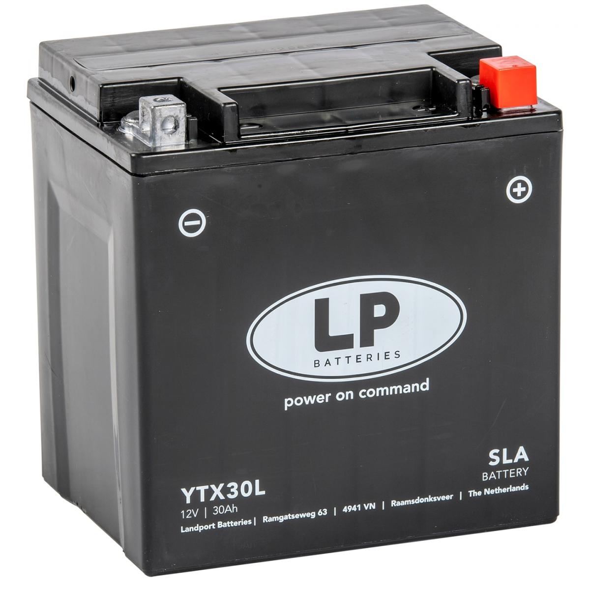 Landport Batteries Battery LTX30L 12v Sealed, Landport Harley-davidson, Mb YTX30L, Ms LTX30L
