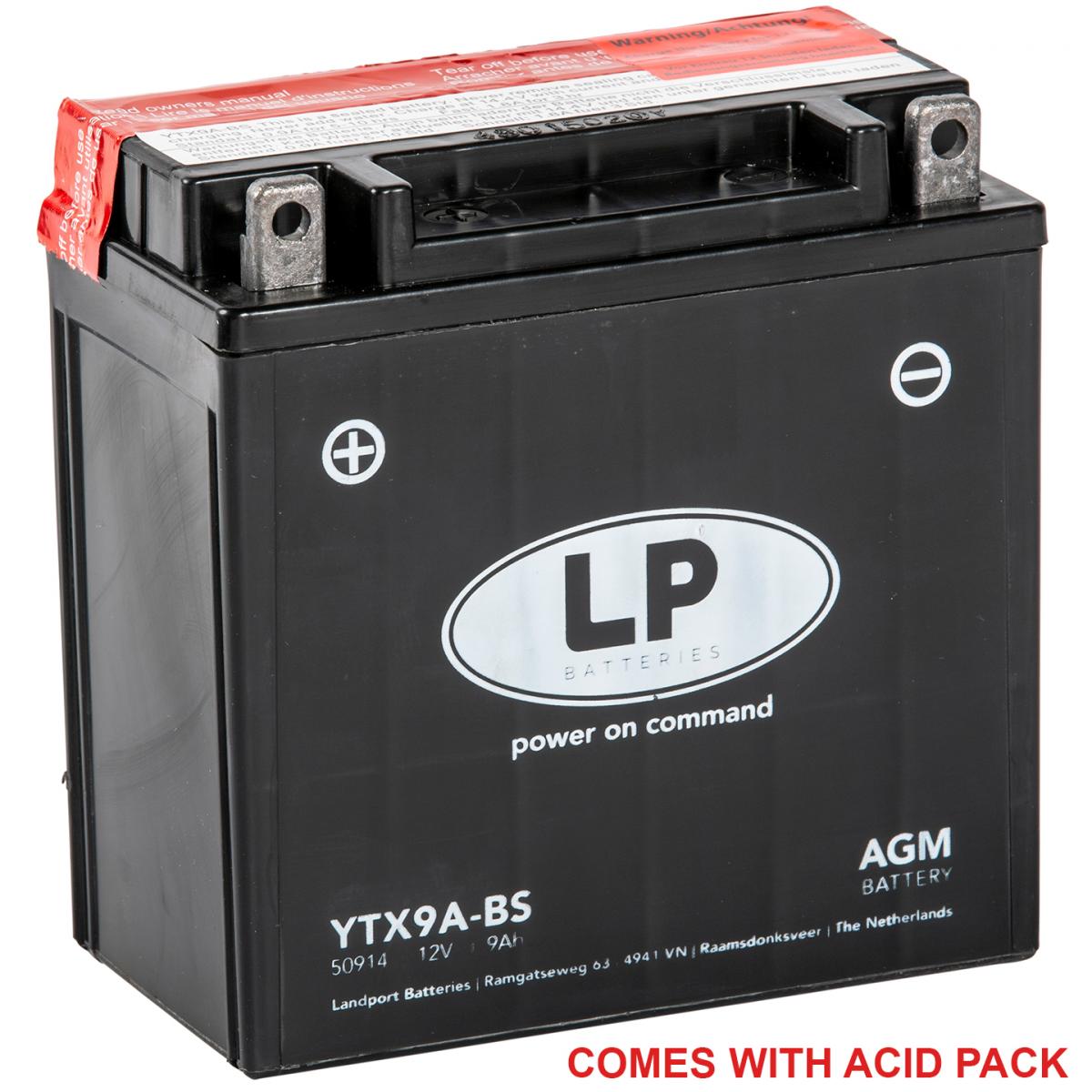 Landport Batteries Battery Ltx9a-bs 12v 9ah. Mf, Landportmaintenance Free, Agm, Ma Ltx9a-bs