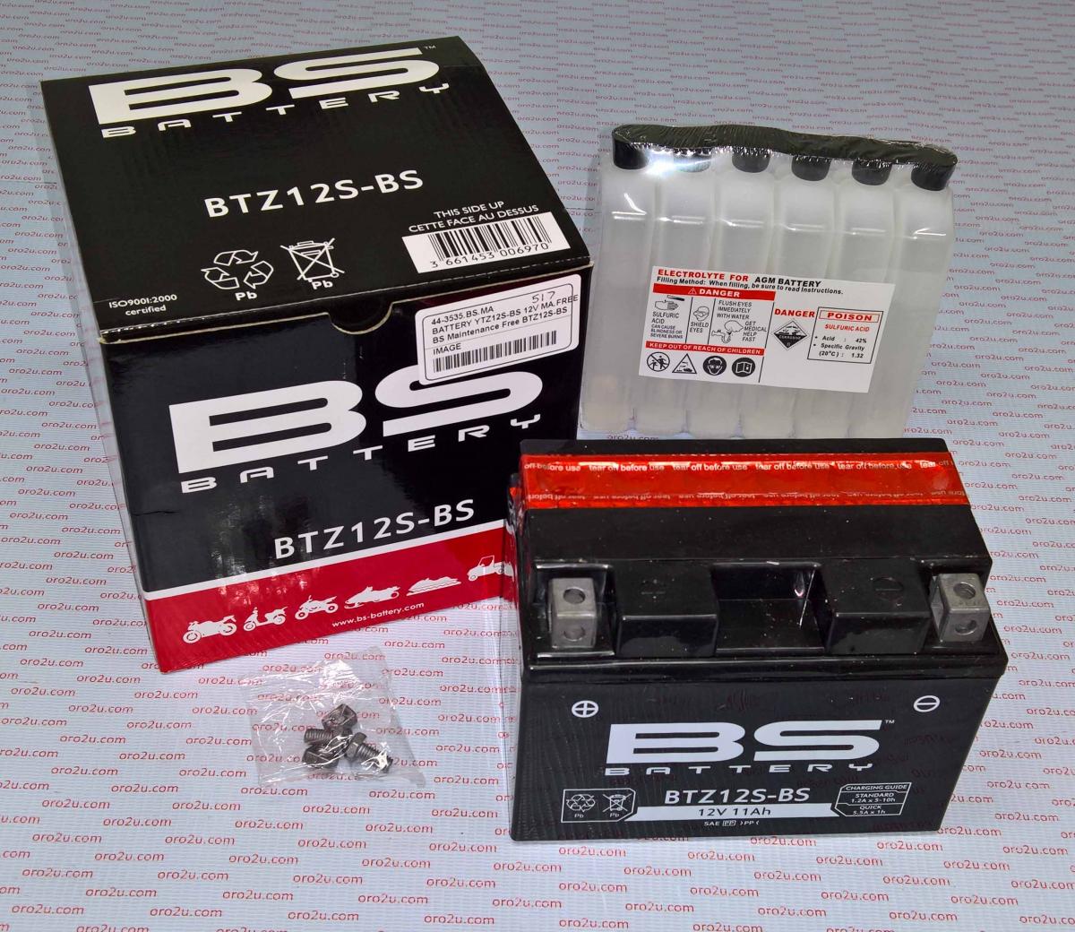 BS Batteries Battery YTZ12S-bs 12v Ma.free, Bs Maintenance Free BTZ12S-bs, 300697, Bs-BTZ12S-bs