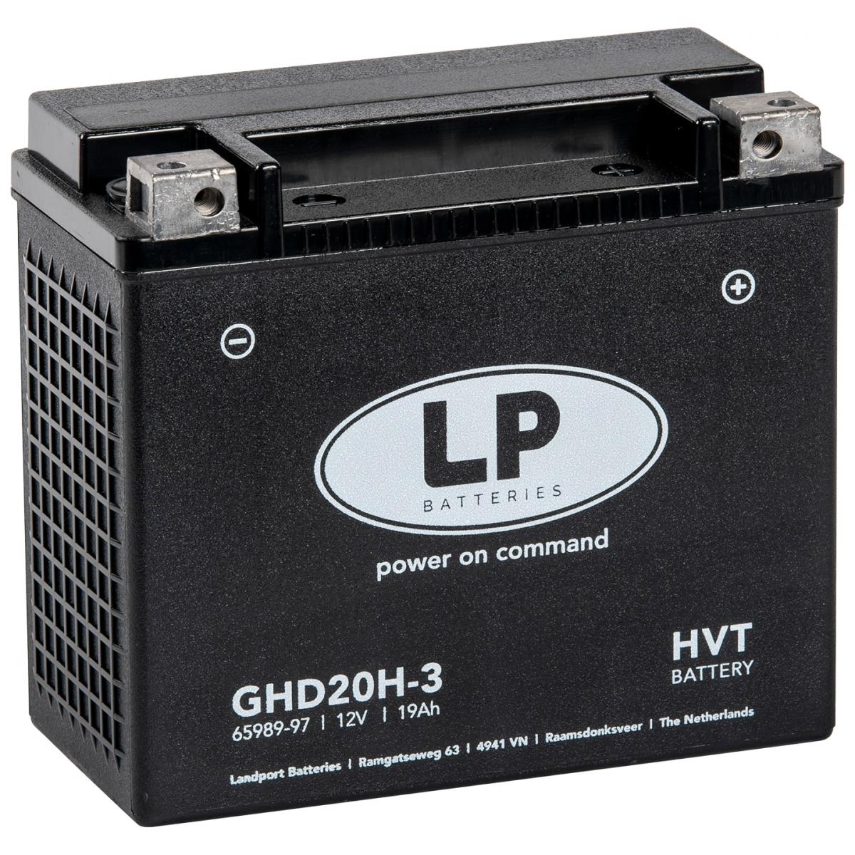 Landport Batteries Battery LHD20H-3 Harley Gel, Landport Harley Davidson, Mg GHD20H-3, Mg LHD20H-3