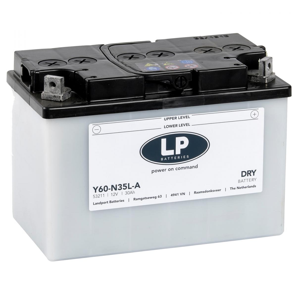 Landport Batteries Battery L60-n35l-a 12v 30a Dry, Landport Mb Y60-n35l-a