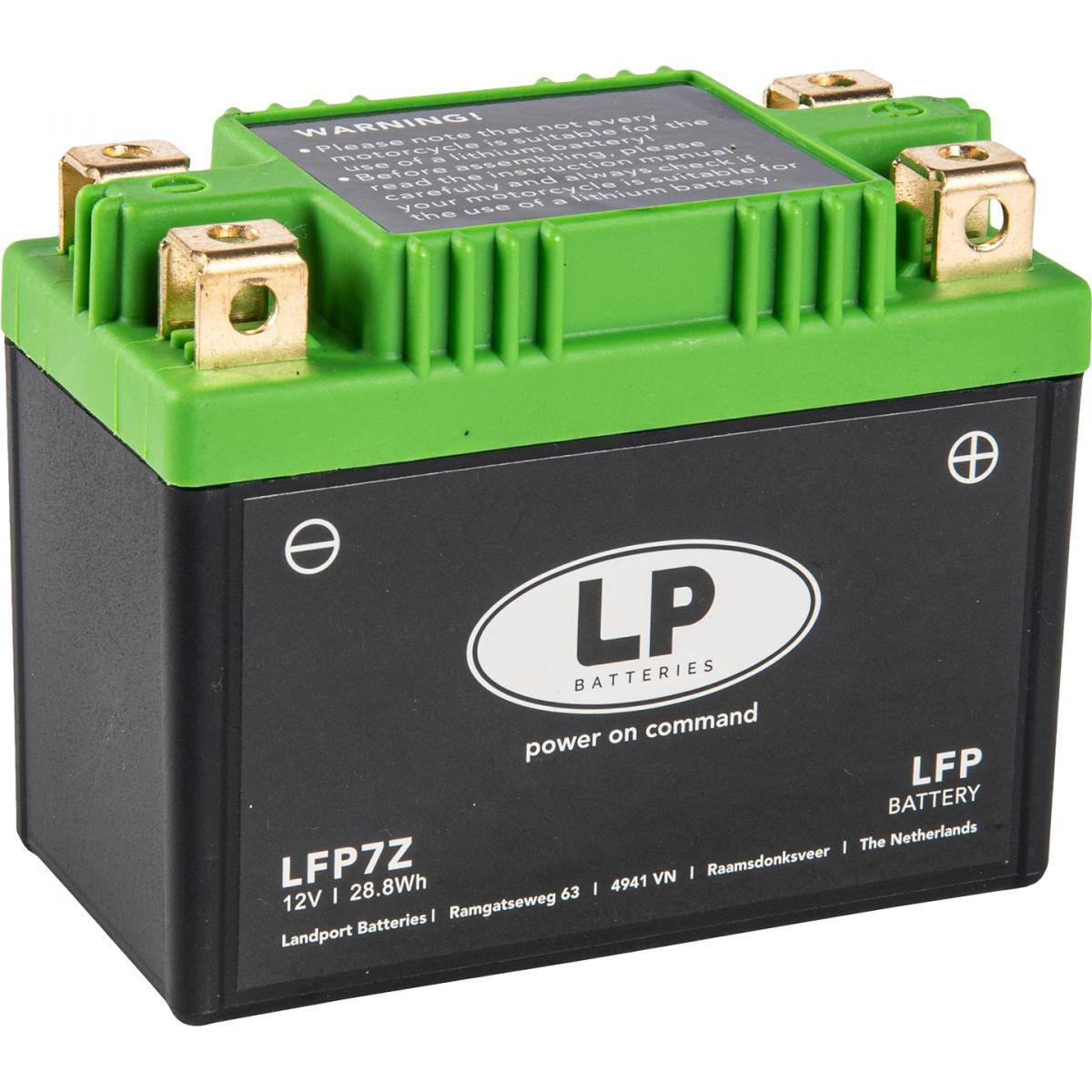 Landport Batteries Battery Lithium 12v Lfp7z, 12n9-4b-1 12n9-3a, Ytz7s Ytx7a-bs SLA12-6 Yb9-b