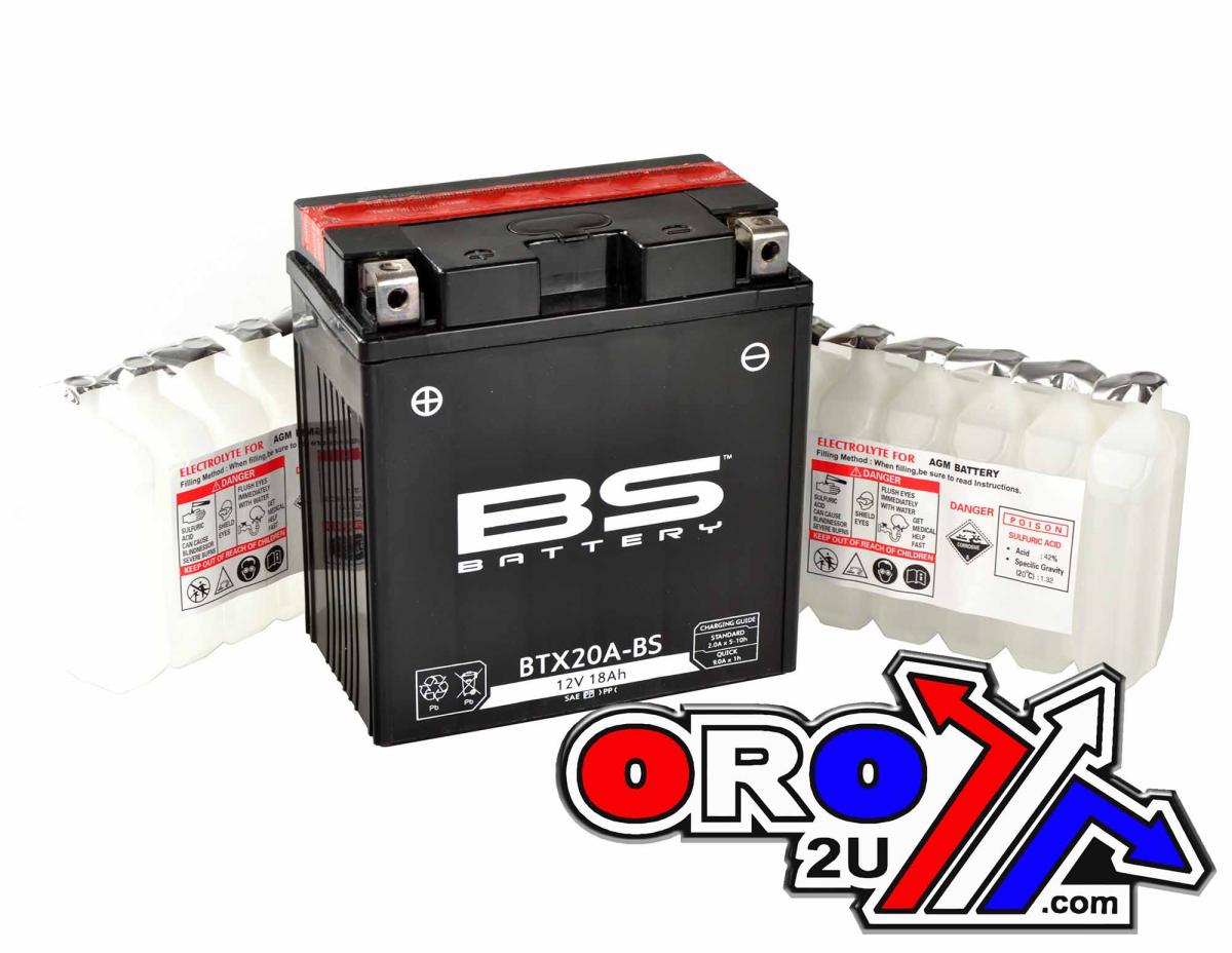 BS Batteries Battery YTZ20A-bs 12v Ma.free, Bs Maintenance Free BTX20A-bs, 300808, Bs-BTX20A-bs
