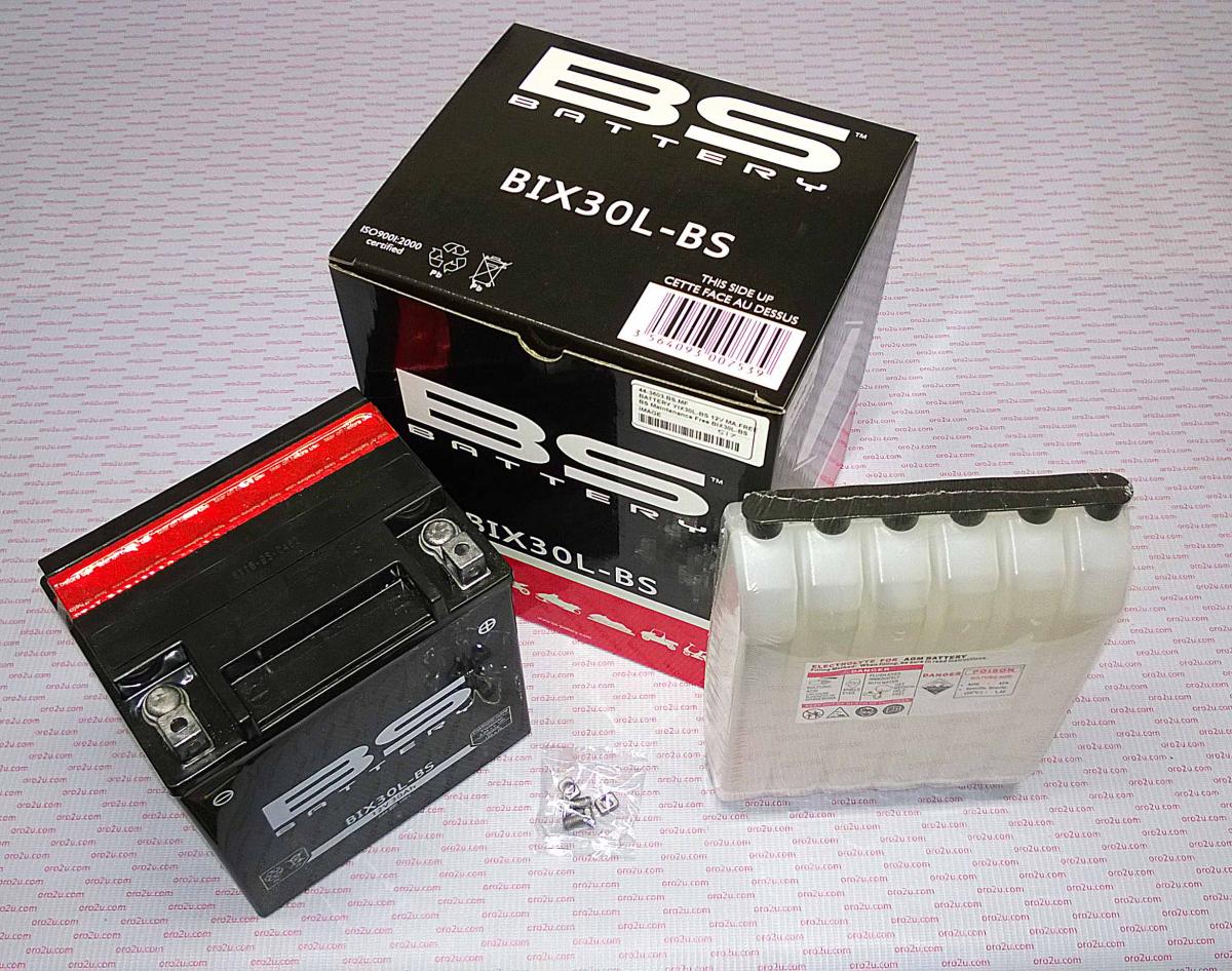 BS Batteries Battery YIX30L-bs 12v Ma.free, Bs Maintenance Free BIX30L-bs, 300753, Bs-BIX30L-bs