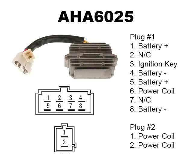 Arrowhead Electrical Regulator Honda Gold Wing, 31600-463-008, 31600-mg9-010, Aha6025 Road