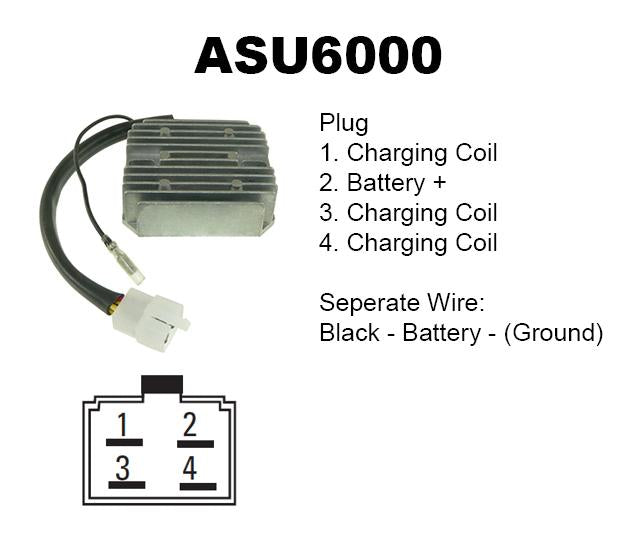 Arrowhead Electrical Regulator Voltage 12v/25a 80mmx70mmx28mm 80-88 Suzuki 230 250 300 550 650 750 1100 Ls-f Ls Gs Lt Aus6000 Esp2336 717920 44-3600