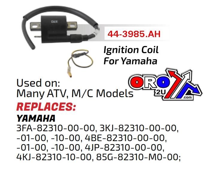Arrowhead Electrical Coil Ignition Yamaha ATV/MC [dze 10179-04 4048], Iya0008, 4kj-82310-10-00, [ for Hi-pro Coil Use 44-9953.dze] Same But Better