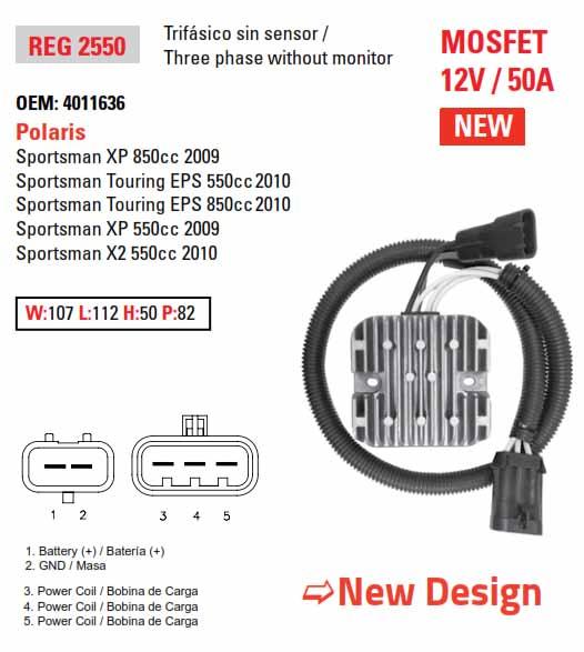 Arrowhead Electrical Regulator 4011636 Sportsman, Polaris Apo6031 ATV, Arrowhead