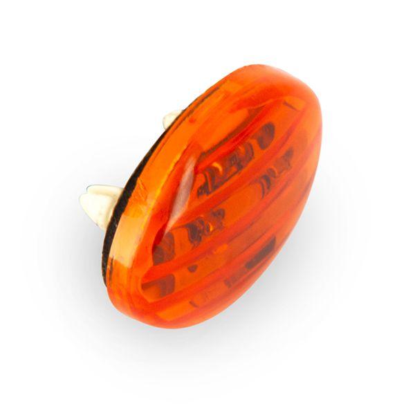 Sifam Single Indicator Led E8 Oval Each, Road, Sifam, Single, Mini Blinker Led C.e Oval Orange 35 X 30mm - Sold Individually