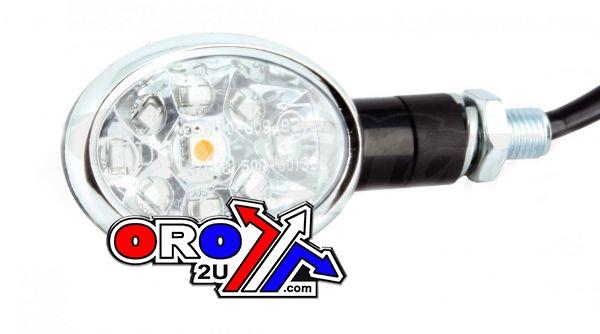 Sifam Indicators E8 Led Clear Oval, Road, Sifam, Pair