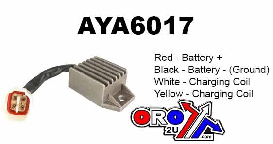 Arrowhead Electrical Regulator Voltage 12v / 12a YFM50/80, Aya6017, 5th-81960-01-00, Dze Reg 2401
