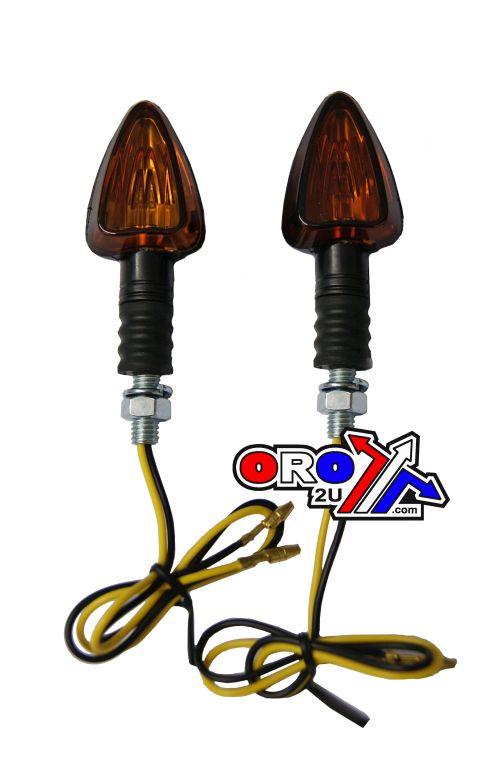 Rijomotor Indicators Smoke Lens Pair, Bulbs 12v,23w, 121408385