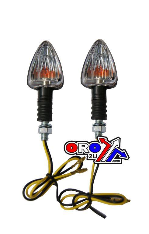 Rijomotor Indicators White Lens Pair, Bulbs 12v,23w, 121408401