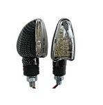 Rijomotor Indicators 22 Led White Lens, Carbon Look Case, 121409410