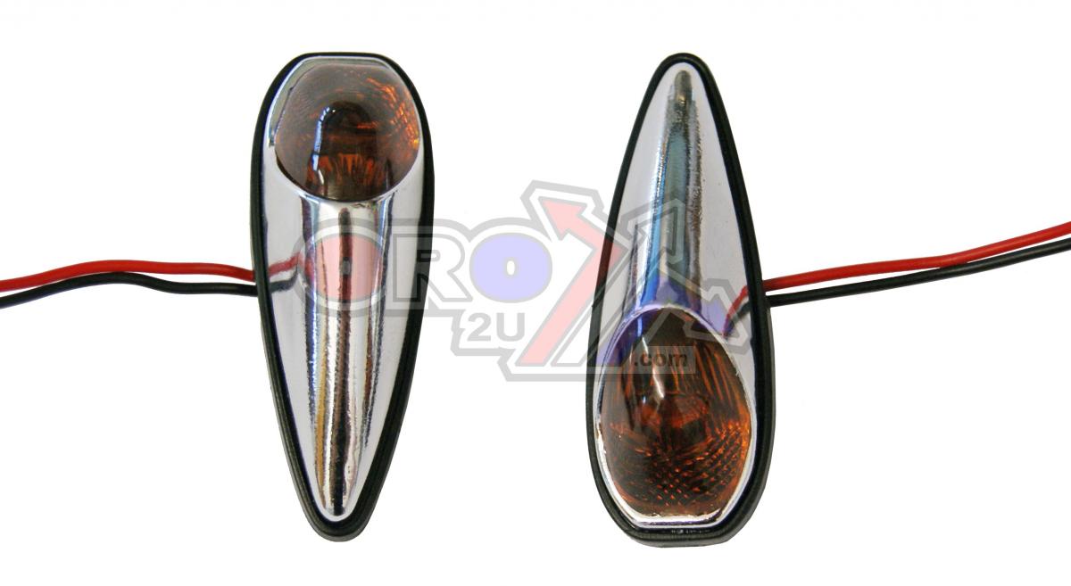Rijomotor Indicators Smoke Lens Pair, Jaguar Chrome Look Case, 121406774
