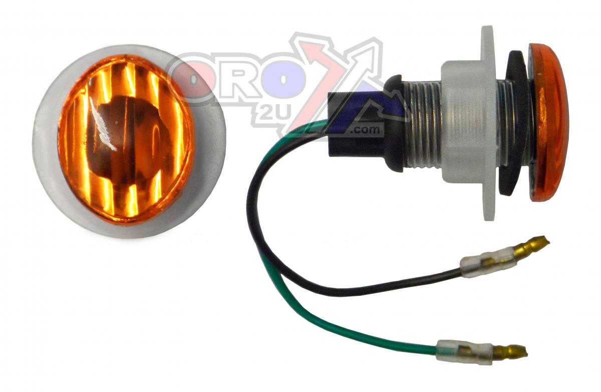 RIJOMOTOR INDICATORS ORANGE LENS PAIR, MINI EYE LAMP MODEL, 121406624
