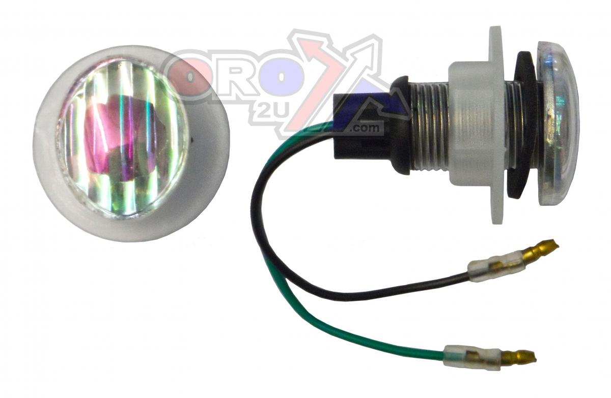 Rijomotor Indicators White Lens Pair, Mini Eye Lamp Model, 121406622