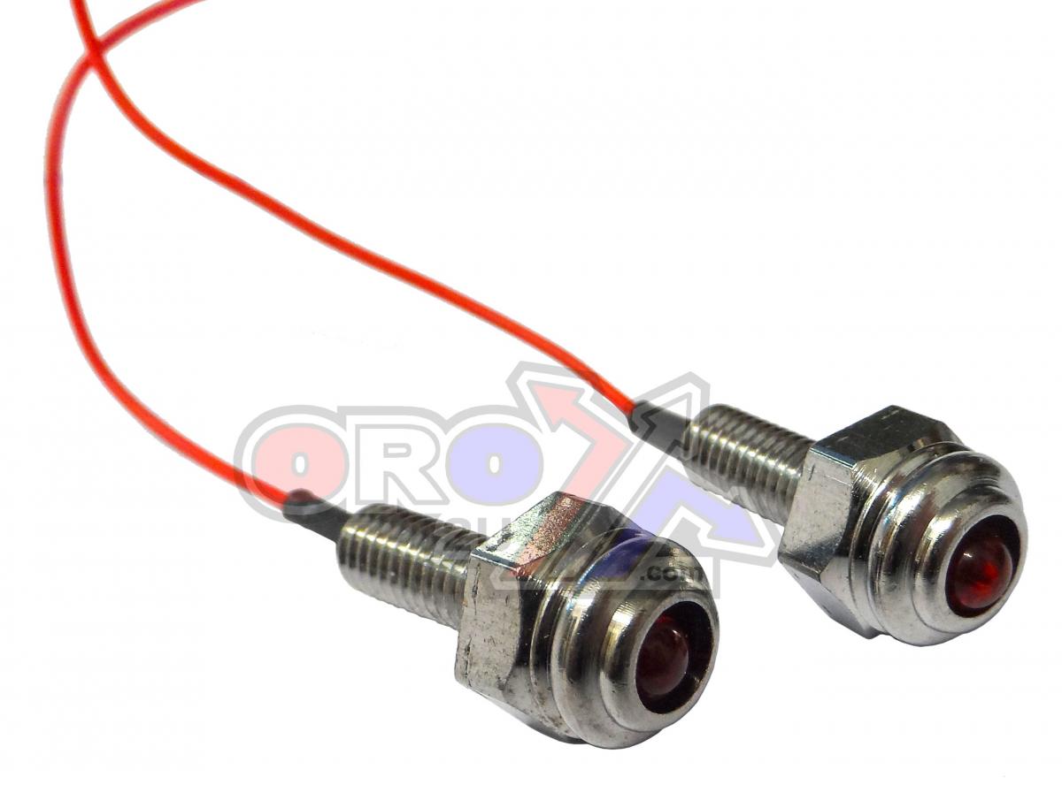 Rijomotor Super Mini Led Bolt Red 12v 121406900