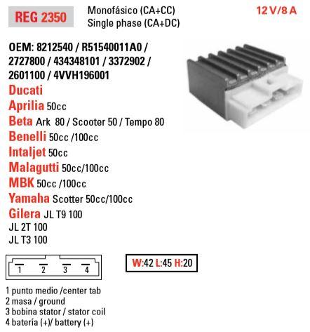 Arrowhead Electrical Regulator Ducati, Others, Arrowhead Adc6002, 50311034000